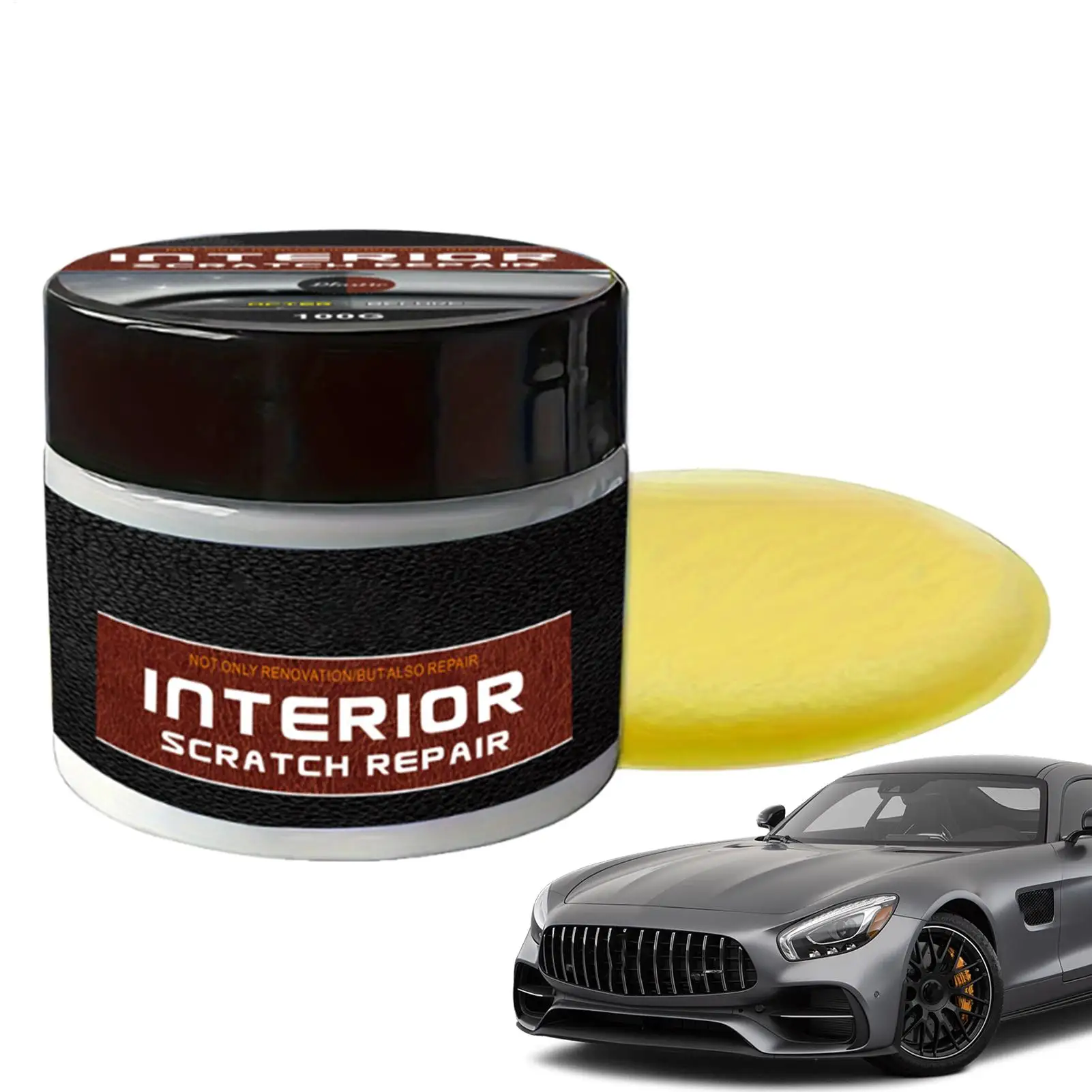 Portable Car Interior Scratch Remover UV Protection Car Interior Restorer Car Parts Refurbish Wax Scratch Repair Wax For Car