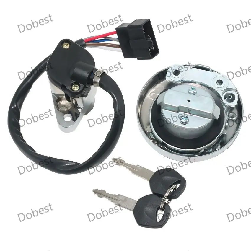 Fuel Gas Ignition Switch Lock with Key Kit For Kawasaki EN500 Vulcan 500 LTD 800 Classic Drifter 27005-1188 27005-1204 51049-000