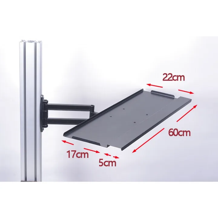 رف لوحة المفاتيح محاكي السباق قوس الألومنيوم