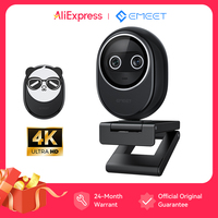 Webcam 4K for Streaming for Laptop Computer UHD Mini Webcam EMEET Piko USB Camera with 3 Mics&Webcam Tripod