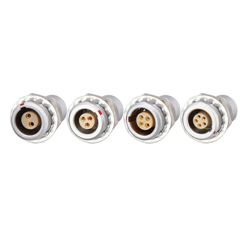 1Set 00B Connector 2 3 4 5 Pin FGG Plug For Sound Device Metal Circular Plug Cable Connector EGG Socket