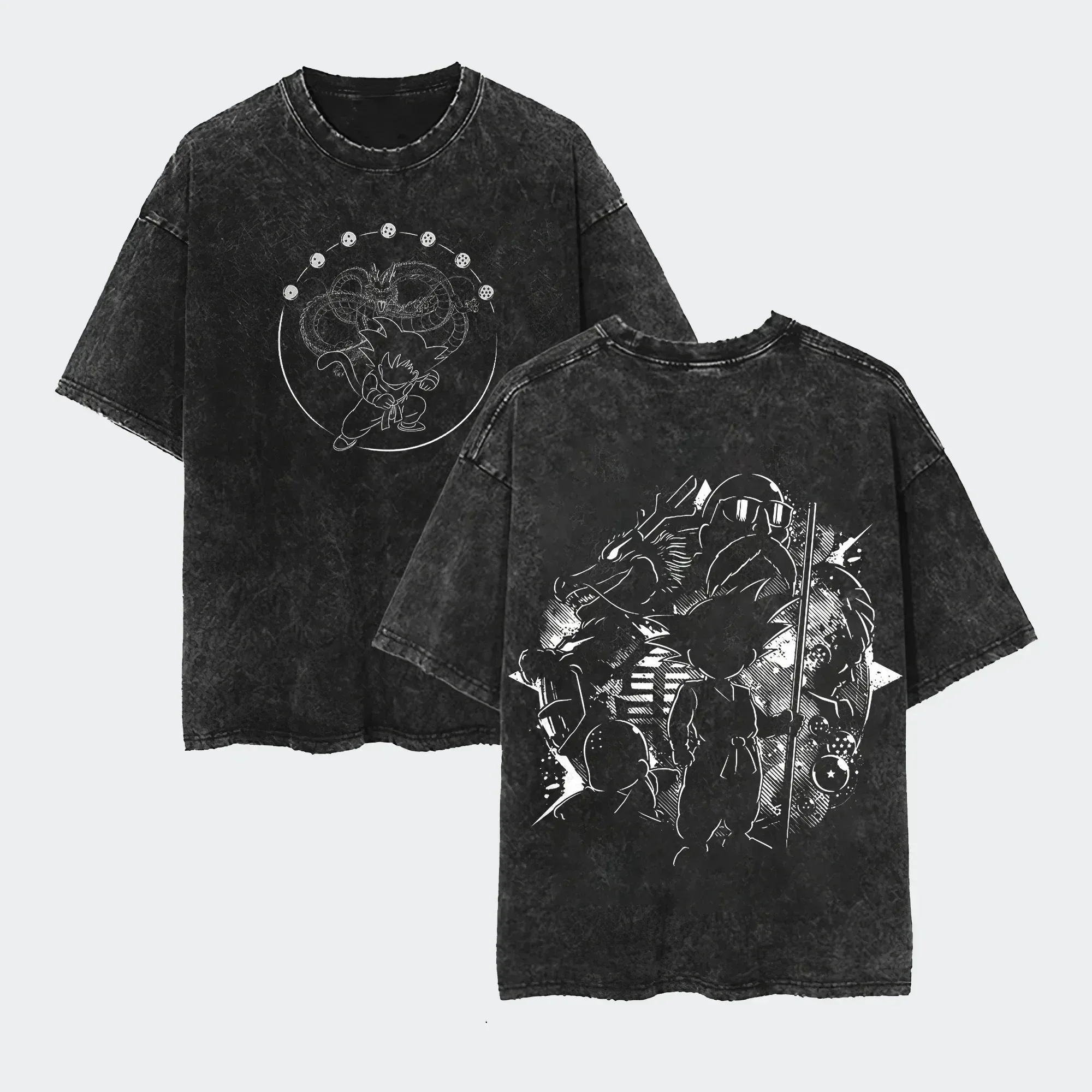 

Мужская футболка Harajuku с принтом аниме Dragon Ball: Гоку и Вегета, свободная, повседневная, спортивная, из хлопка, для косплея