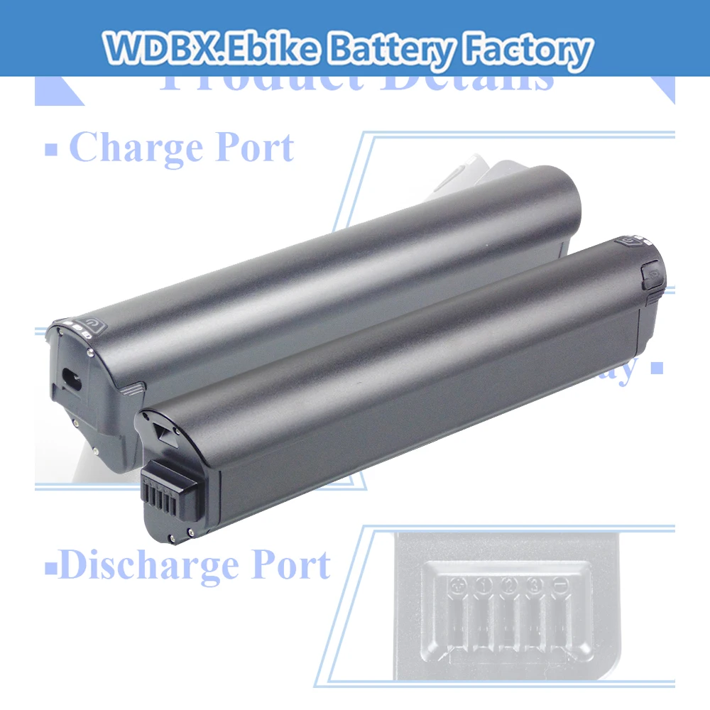 

Removable Ebike Battery 48V 10.4Ah 14Ah 36V 13Ah for Vefreedom Cybervelo EK2 Pro URLIFE E26 Electric Bike Li-ion Battery