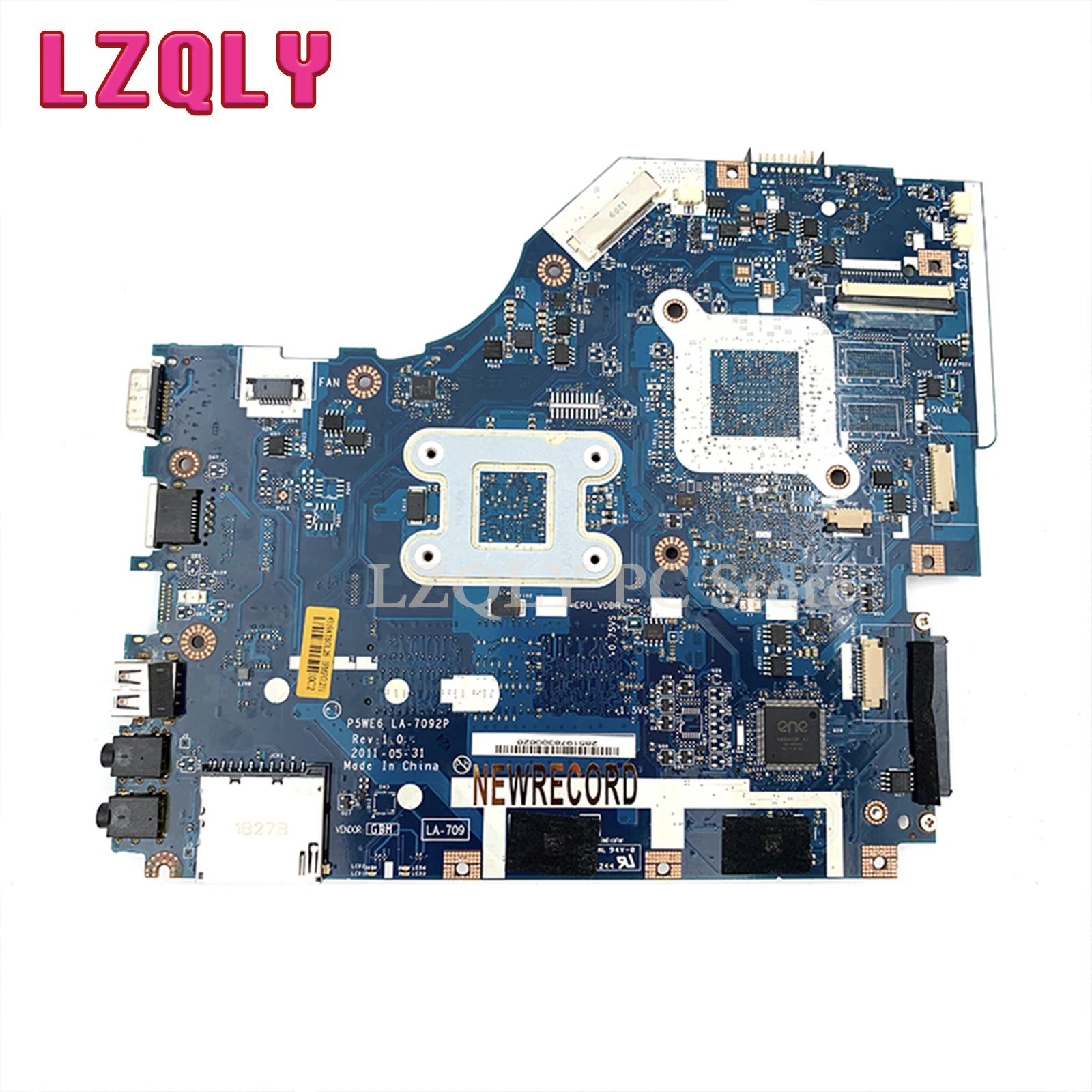 LZQLY For Acer Aspire 5250 5253 MBRJY02006 P5WE6 LA-7092P Laptop Motherboard AMD CPU Onboard DDR3 Main Board Full Test