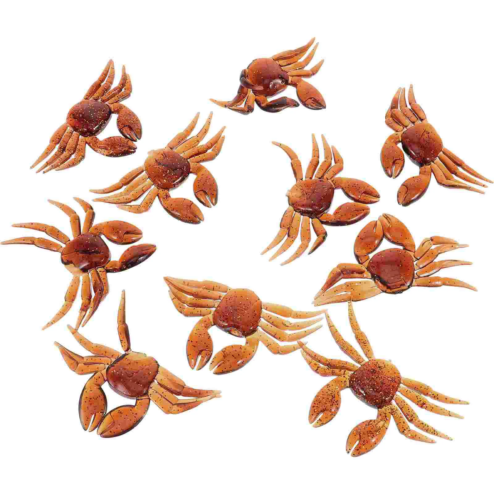 

10 Pcs Portable Simulation Crab Bait Fishing Fake Water Plants Pvc Artificial Wear-resistant