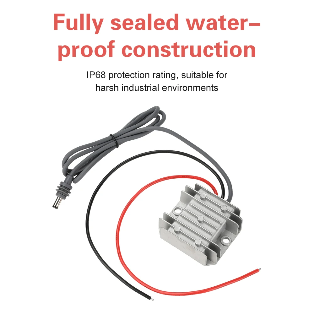 DC 9-28V para DC 30V Step Up Converter IP68 à prova d'água DC para DC Boost Module 3.5A Fonte de alimentação de alta eficiência