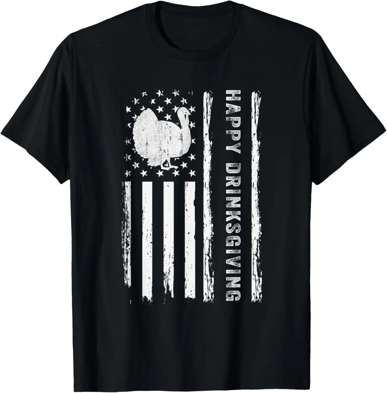 ヴィンテージ Happy Dranksgiving Drinksgiving トルコ国旗アメリカン T シャツ