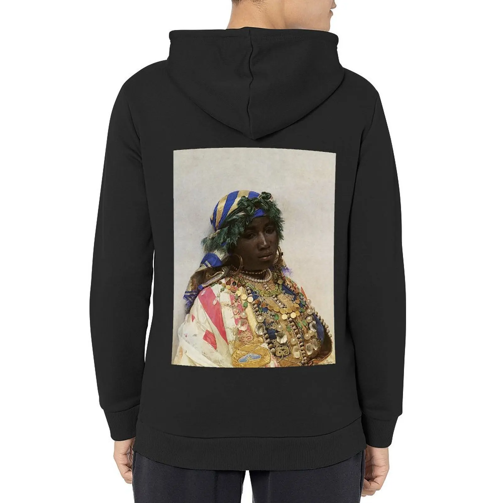 

A Tangerian Beauty- José Tapiro y Baro Hoodie men's clothing male clothes men's winter sweater hooded shirt pullover hoodies