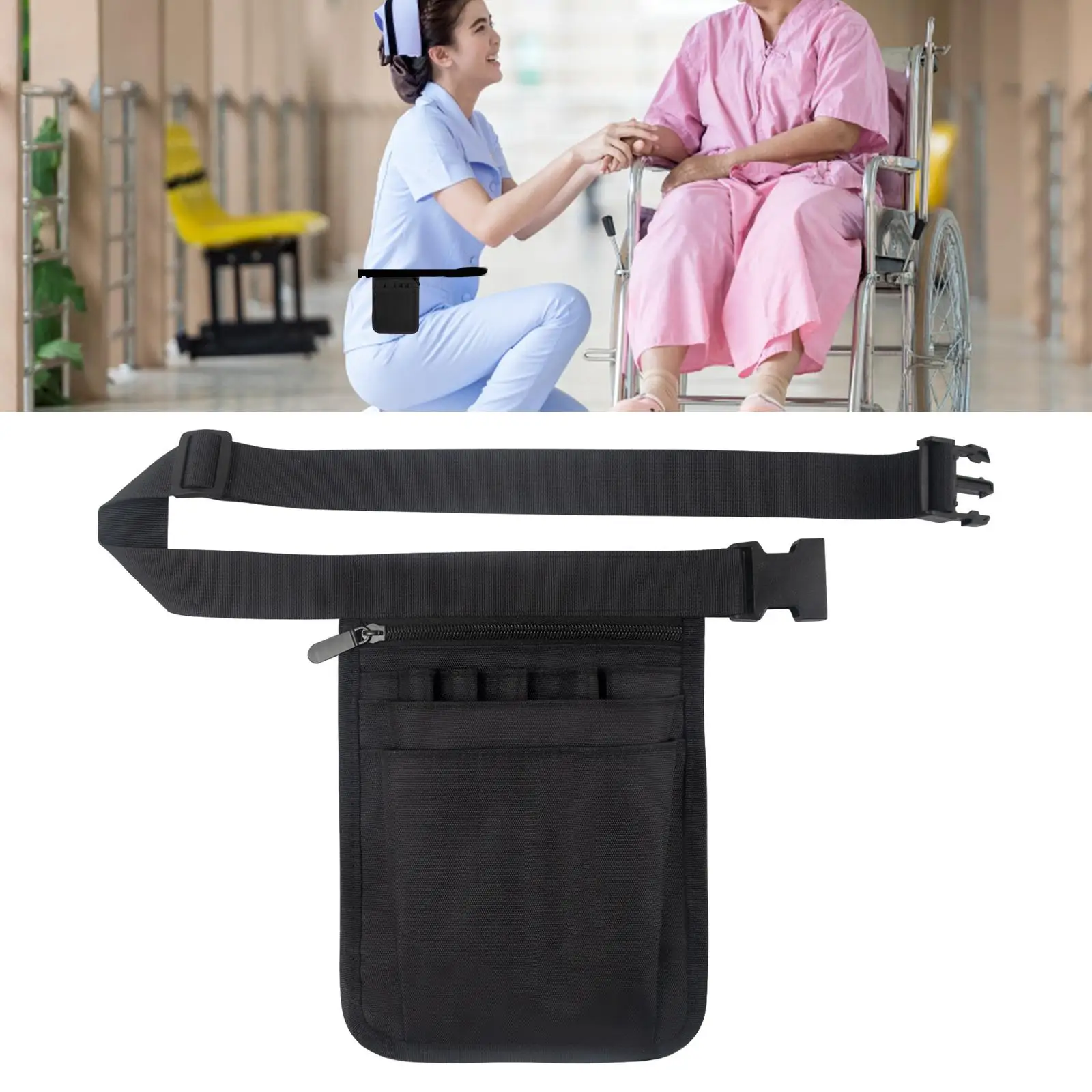 قابل للتعديل ممرضة المنظم حزمة مراوح متعددة جيب فائدة الخصر حقيبة حقيبة للتخزين للموظفين الطبيين ومجموعات الرعاية