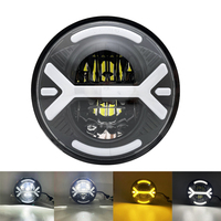 Newest 5.75Inch LED Headlight Motorcycle 5.75 inch  Headlamp Projector For  Sportster Dyna XL 883C 1200C FXD Headlamp FX