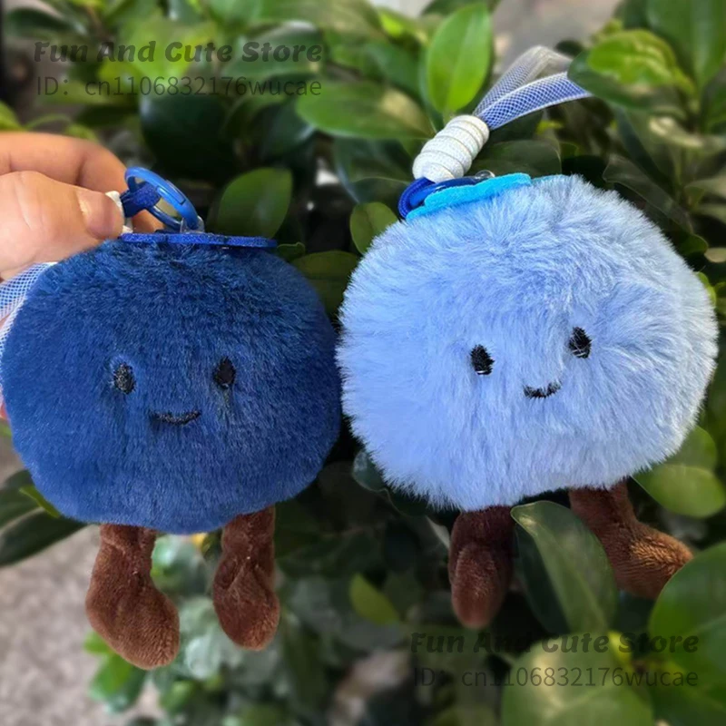 Porte-clés en peluche Myrtille moelleuse, jouet en peluche doux, pendentif de sac, breloque de téléphone, signifie 'Bloque la mauvaise chance', ornement de décoration intérieure, cadeau