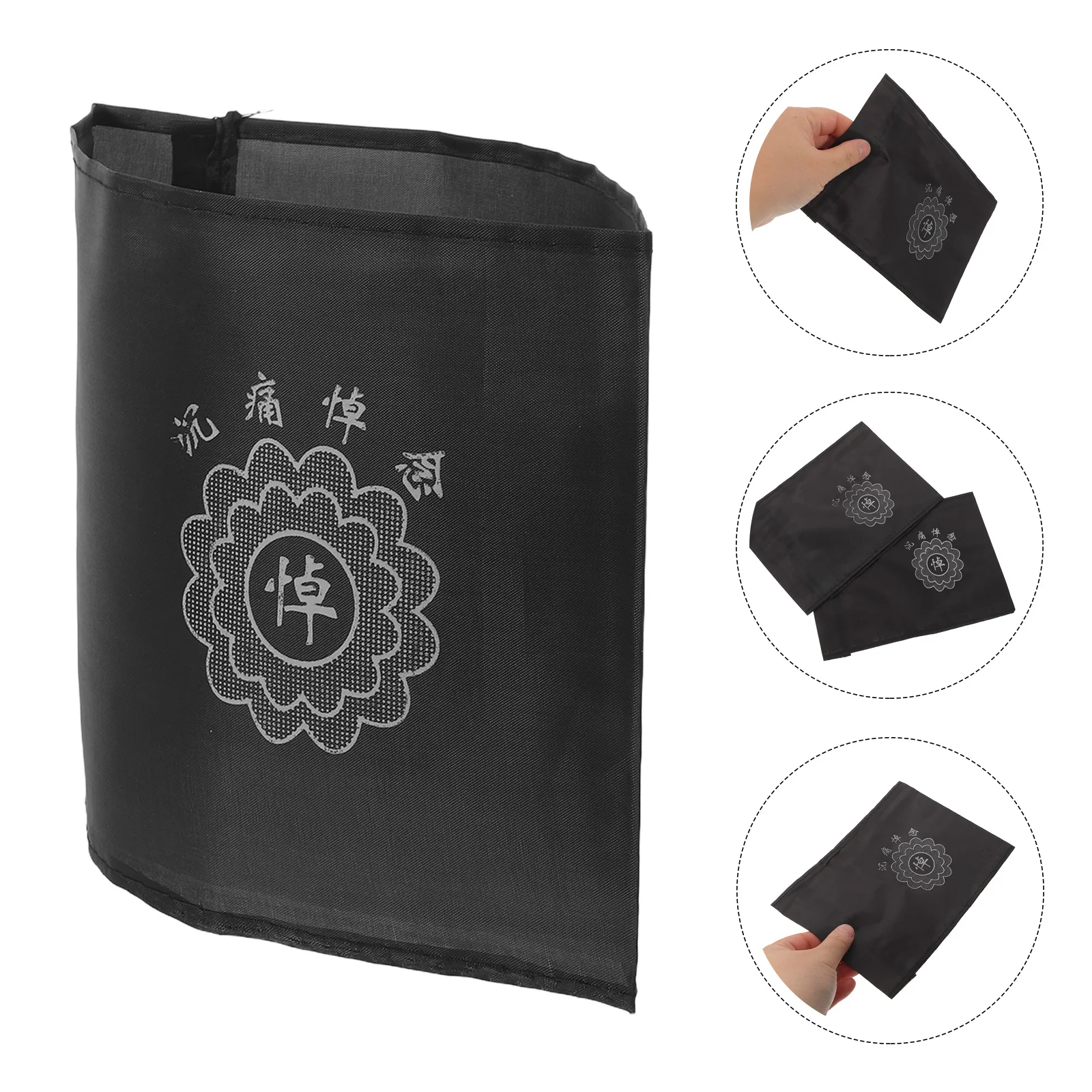 

30Pcs Black Mourning Armbands Funeral Memorial Ceremony Arm Band Death Tribute Commemorative Memory Prayer Event Supplies