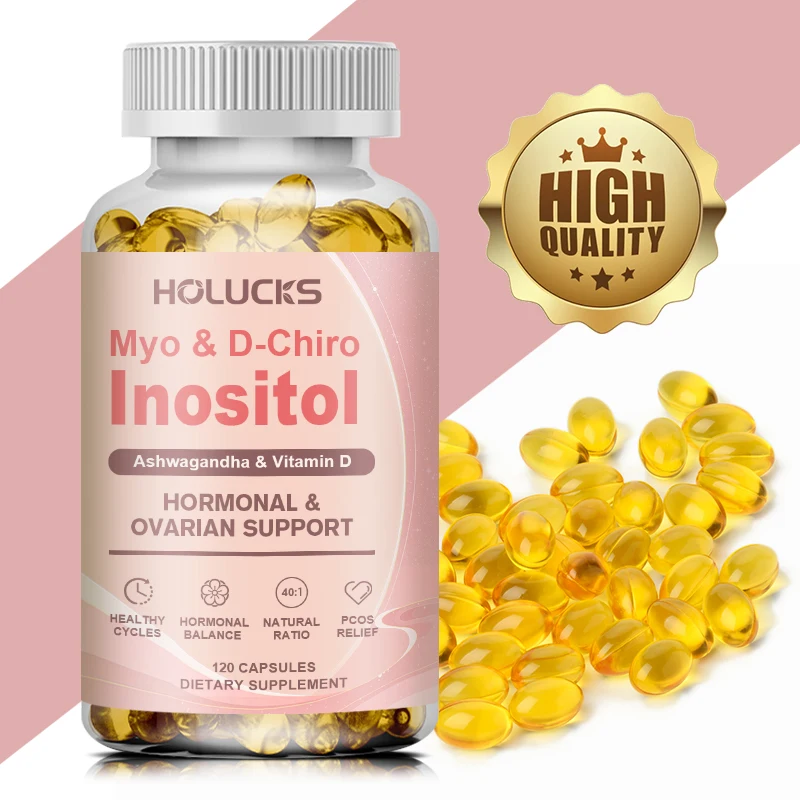 Myo Inositol & D-Chiro Inositol for Hormone Balance for Women | 40:1 Ratio | Menstrual Cycle & Ovarian Health Support Supplement