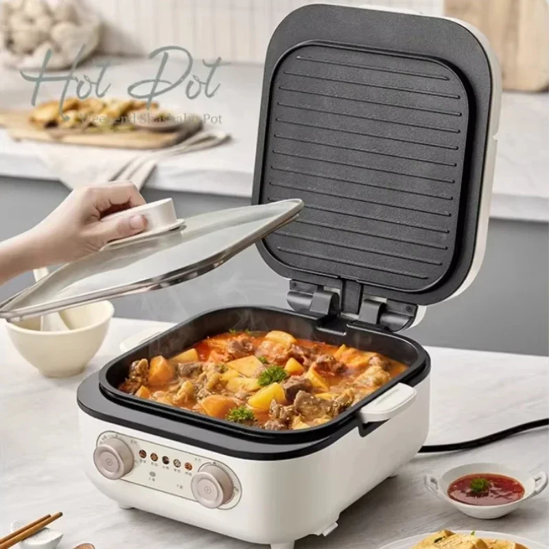 new Electric baking pan large firepower household double-sided heating frying pan detachable and washable hot pot