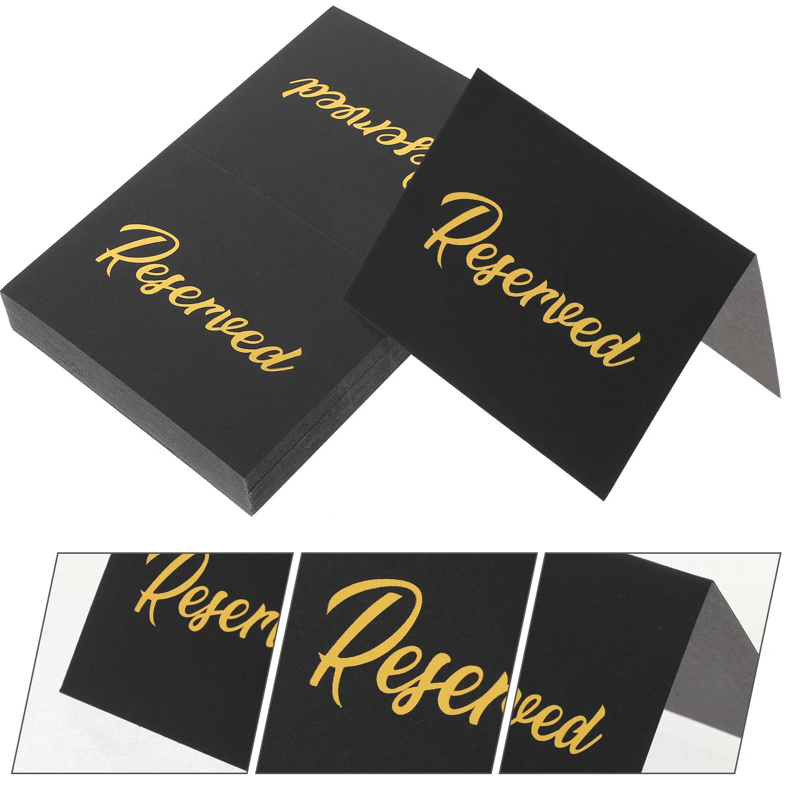 

50 Pcs Reserved Table Signs Card Dining Wedding Seat Reservation Tag Welcome Paper Banquet