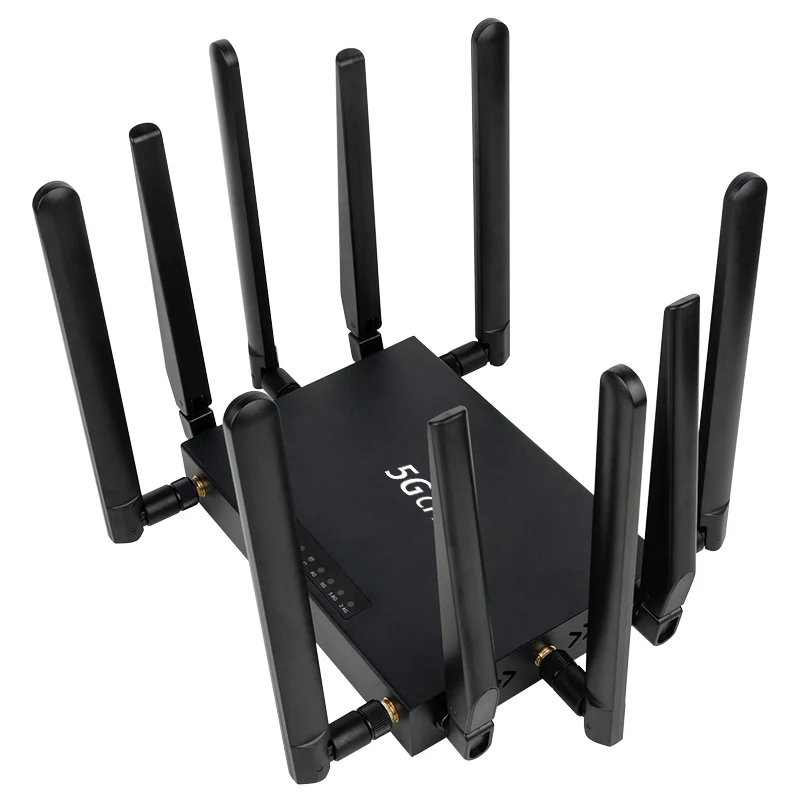 5G CPE WiFi Router WiFi6 High Speed 10 Antenna Dual Frequency Wireless 5G NR Router with Sim Card Slot 5G Router