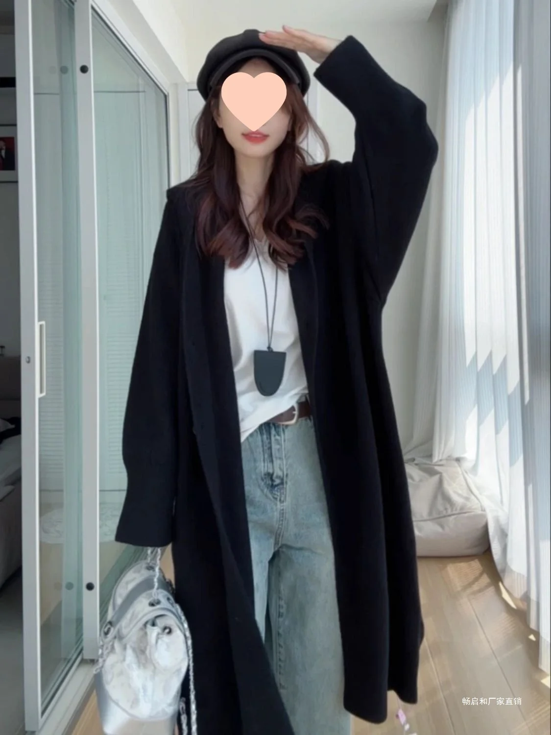 

Женский удлиненный кардиган в стиле Old Money, осенний, с эффектом двухслойности, вязаный, с высоким воротником, с меховым воротником, в стиле бохо, минималистичный, с манжетами, на каждый день