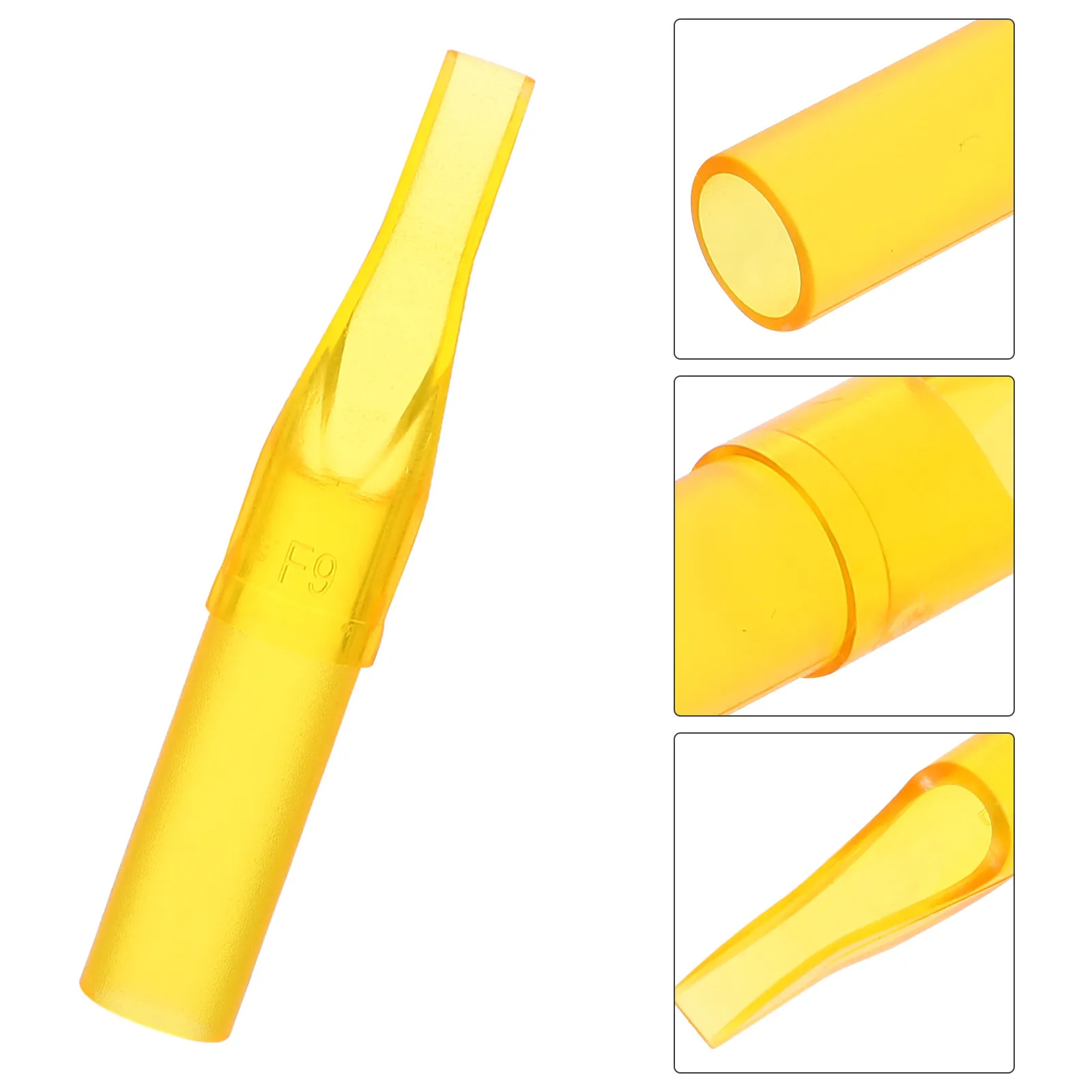 

50Pcs Tips Curved Slope Disposable Safe Plastic Tattooing Supplies Professional Replacement Nozzle Accessories