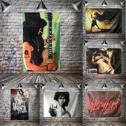 Music Rock Flag Punk Rock Hardcore Heavy Metal Banner Home Decoration Hanging Flag 4 Gromments In Corners 3*5FT 90*150CM
