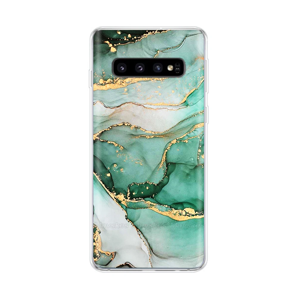 Funda de silicona para Samsung Galaxy S10 Plus, carcasa trasera suave para Samsung S10 S 10 S10 +, fundas transparentes de TPU
