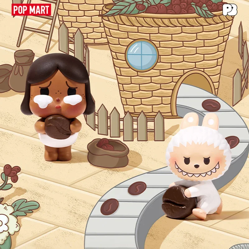 POPMART POPBEAN Kaffee Fabrik Serie Blind Box Überraschung Mystery Box Anime Action Figuren Wohnkultur Desktop Modell Puppen