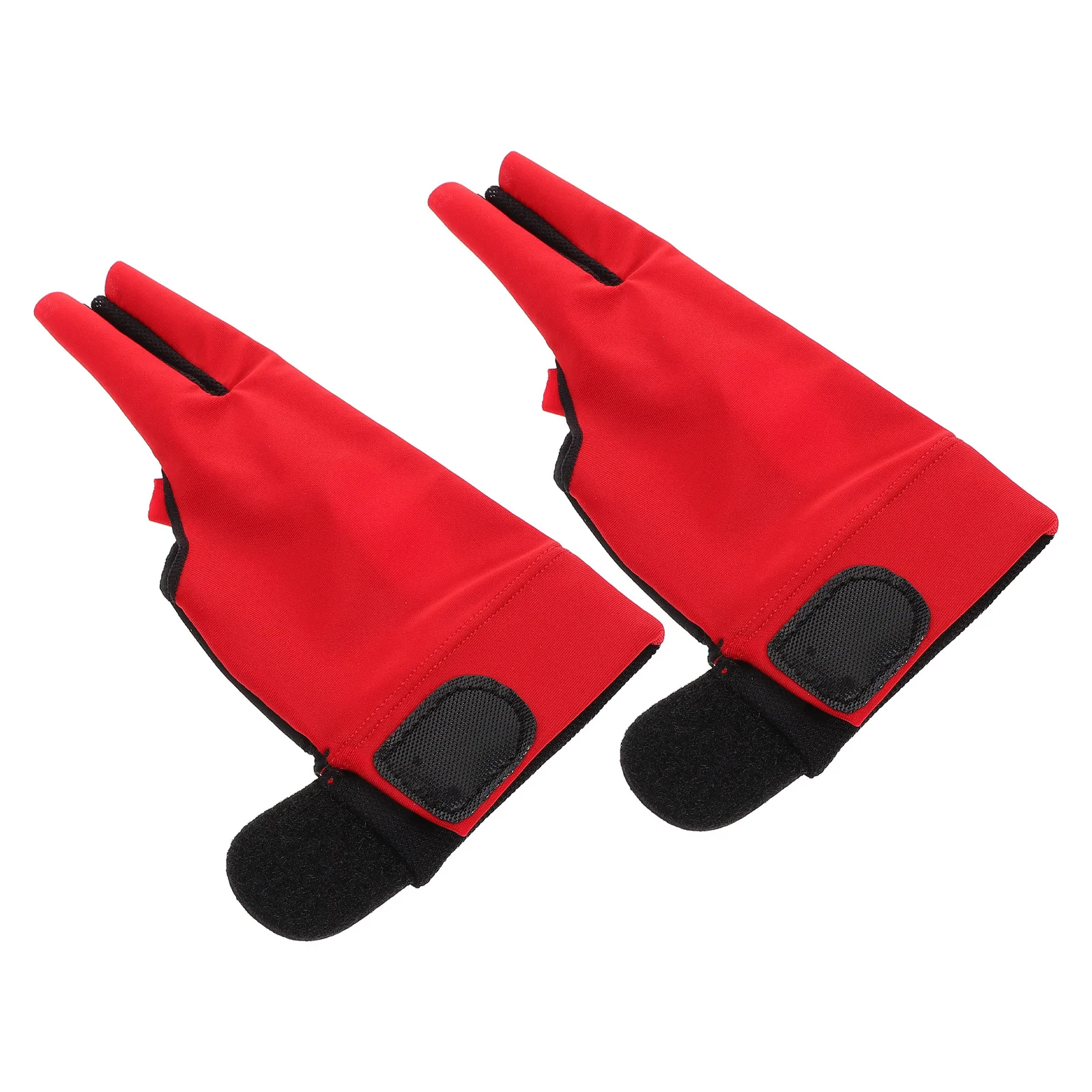 

1 пара дышащих перчаток для бильярда с 3 пальцами, стильный дизайн, нескользящие аксессуары для кия, улучшенная ручка и контроль