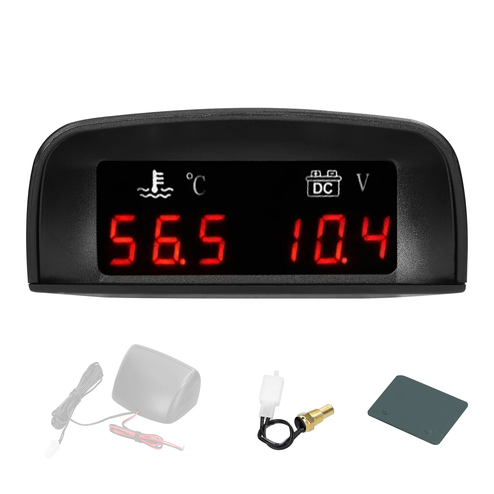 

2 in 1 Universal Car Digital Gauge Water Temperature Voltage Gauge Voltmeter with 1/8NPT Sensor for Car Truck SUV RV