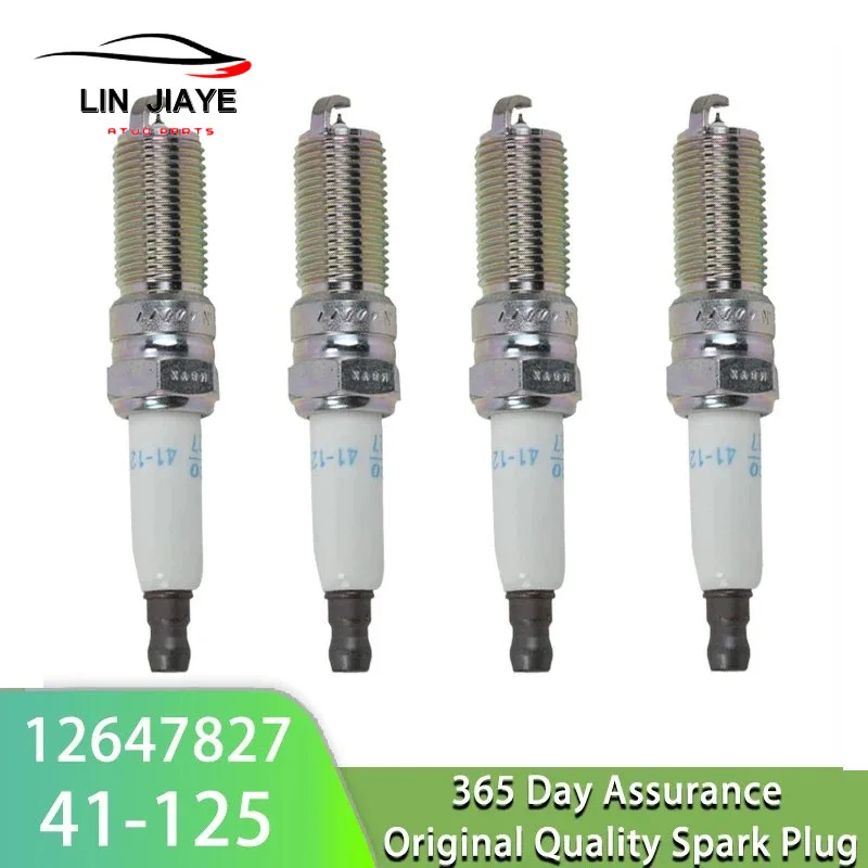 4/8pcs New Iridium Spark Plugs 41-125 12647827 For CADILLAC ATS 2.0 CHEVROLET CAPTIVA GRAND 41-125