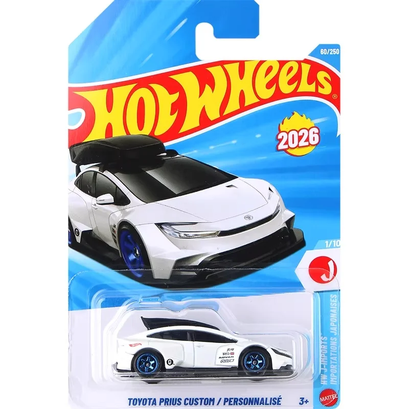 2026 Original Hot Wheels Vehicle Prius Custom Diecast Car Model Edition 1:64 With Luggage Rack Collectible Toy Vehicle  For Fans