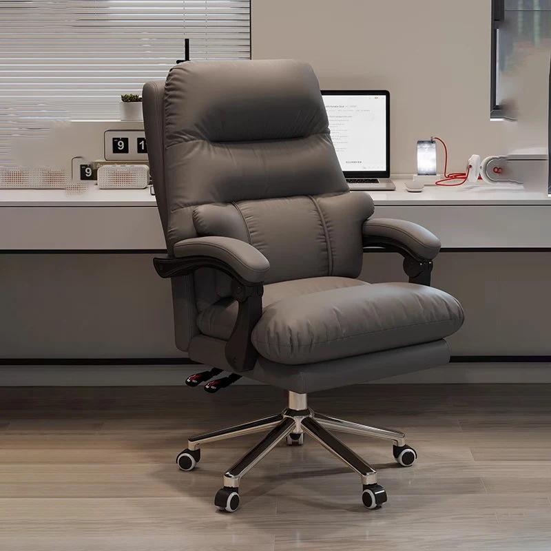 

Swivel Accent Rolling Office Chair High Back Leather Comfortable Office Chair Luxury Armchair Chaise De Bureaux Salon Furniture