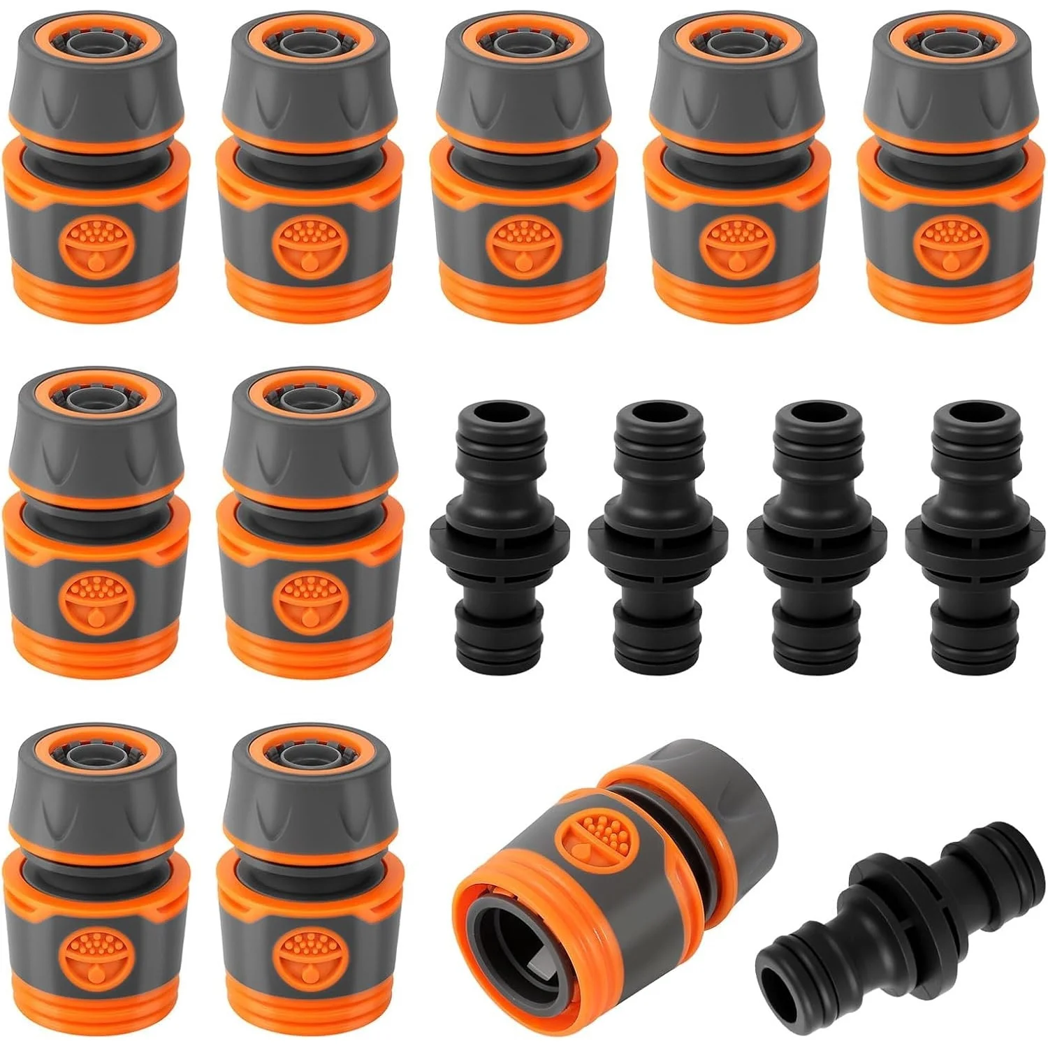 Ensemble de connecteurs rapides pour tuyau d'arrosage de jardin, 6 pièces, 1/2 ”3/4” femelle/mâle, adaptateur de raccord de tuyau, système d'irrigation