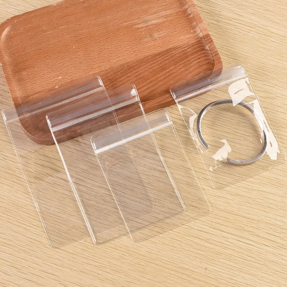 100pcs Dustproof Gift Packaging  Bracelet Ring Wide Use PVC Plastic Zip Lock Bags Jewelry Bag Self Sealing Bag