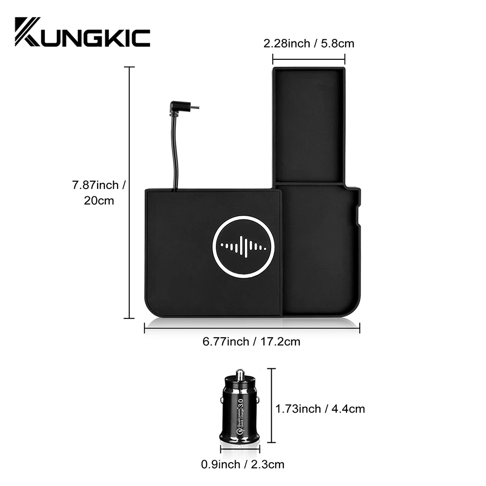 For Ford Explorer 2020 2021 2022 2023 2024 2025 15W Fast Charging Car Wireless Board for iPhone Charger Holder Accessories