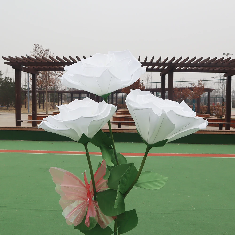 Simulate Giant Foam Rose Handmade Flowers Wedding Outdoor Decoration Photographic Props DIY Flower Arrangement Accessories