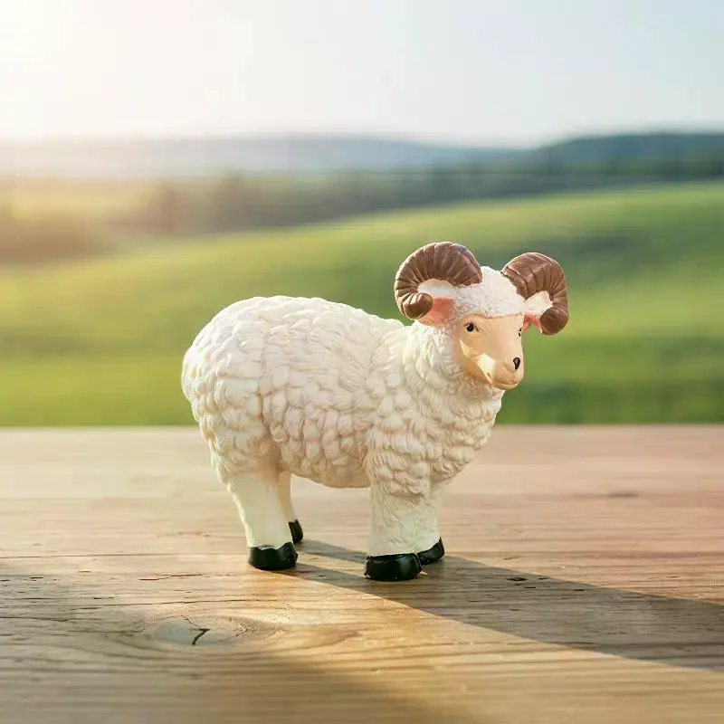 4/1Pcs Miniature Resin Family Sheep Figurine Set Mini Decorative Sculpture For Home Garden Micro Landscape Decor Desk Displays