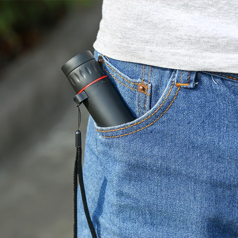 High definition monocular telescope with stand mini portable mobile phone telescope outdoor camping hunting bird watching image 4