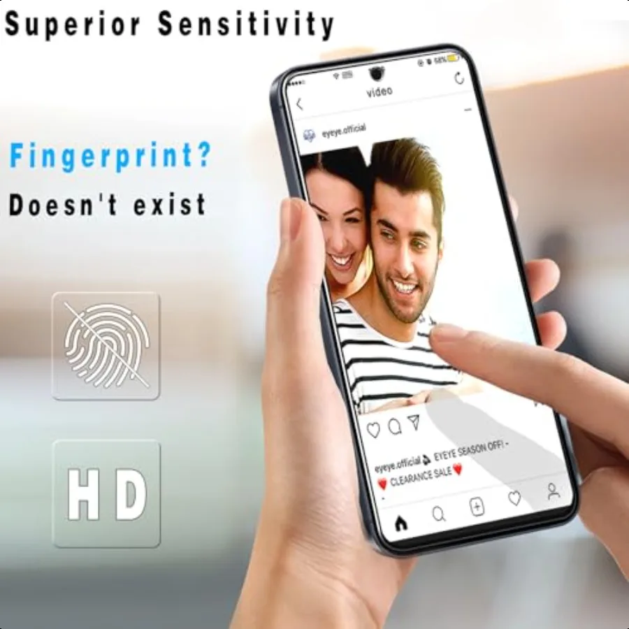 Slanku [3 упаковки защитной пленки для экрана Samsung Galaxy A56, пленка из закаленного стекла, защита от царапин, HD, прозрачный чехол, приятный на ощупь