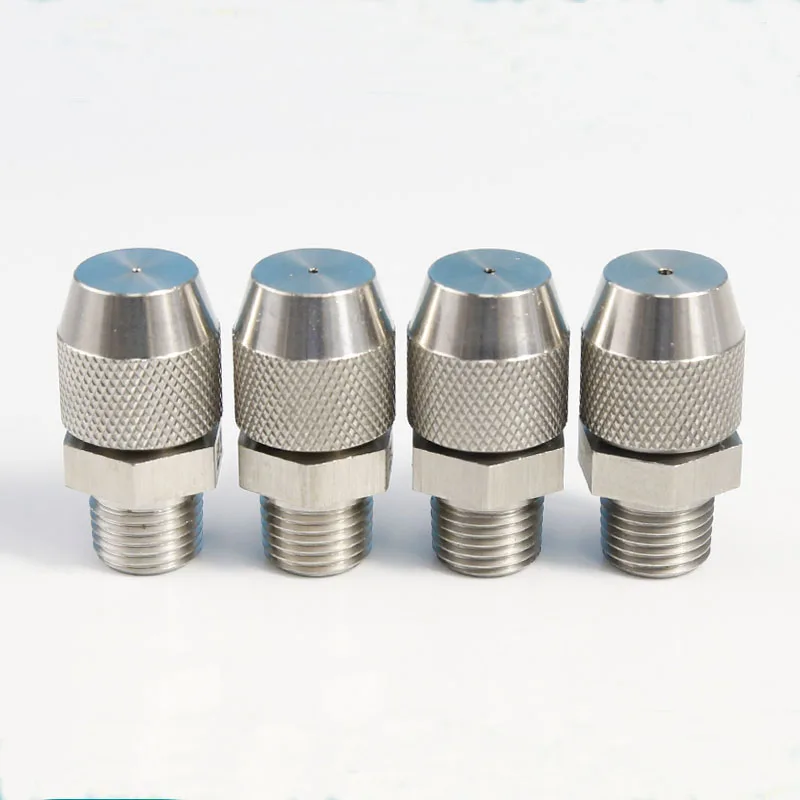 

1/4" BSP Male Thread Spray Nozzle Adjustable 304 Stainless Steel Misting Sprinkler for Washing Cleaning Industrial Use