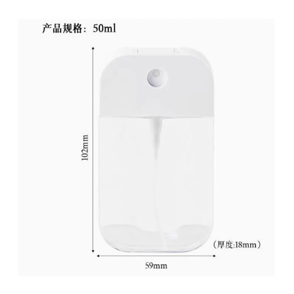 

WHYY-6 PCS Clear Spray Bottles Portable Card Spray Bottles Spray Case For Perfume Moisturizing Water 50Ml