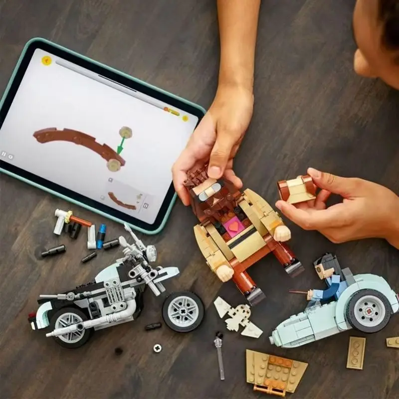 متوفر في المخزون دراجة نارية رحلة Moc 76443 بنة نموذج لتقوم بها بنفسك لعبة صبي فتاة الكبار هدايا عيد الميلاد ديكور المنزل