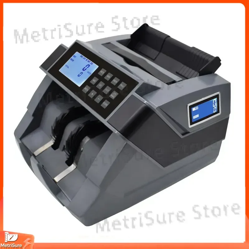 Banknote Counter with UV IR Magnetic Milligram Detection Color Sensor for Indian Banks Currency Sorting and Counting