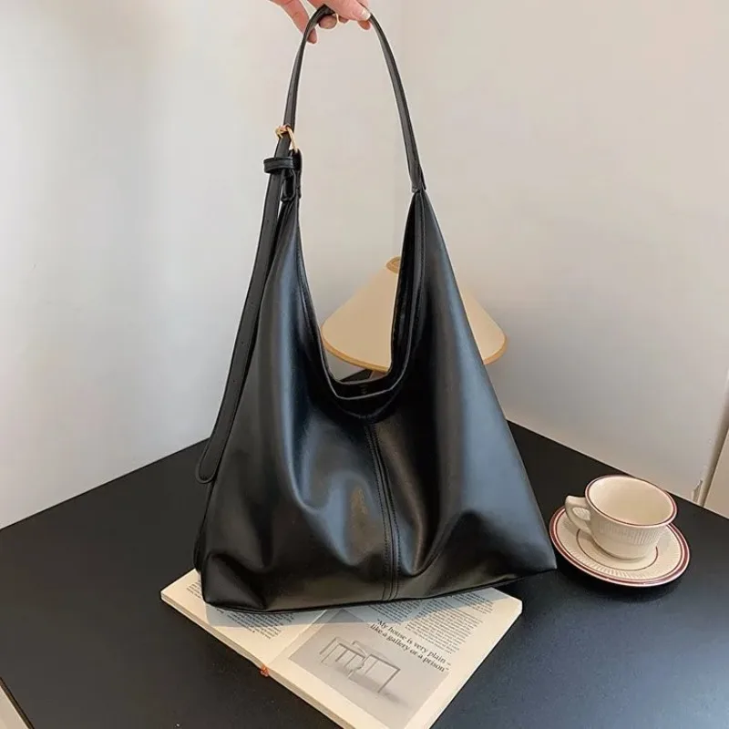 

Новая женская сумка-тоут в стиле ретро, простая, большая, с ручкой для переноски и плечевым ремнем.