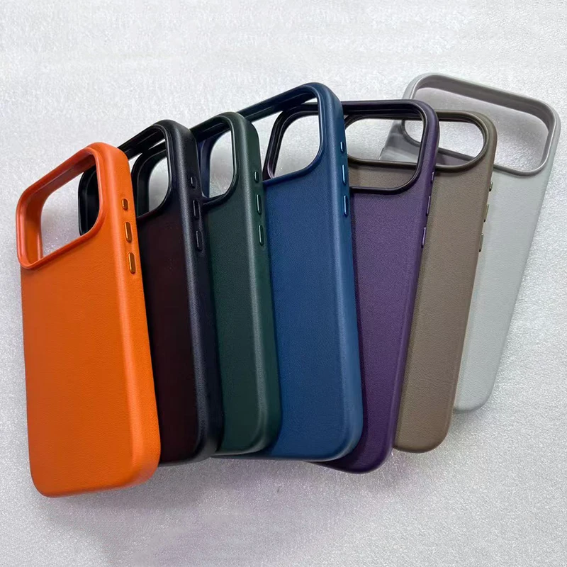 

Original For Magsafe Magnetic Wireless Charging Leather Case for IPhone 17 Pro Max Air 16 15 14 13 Pro Max Shockproof Cover