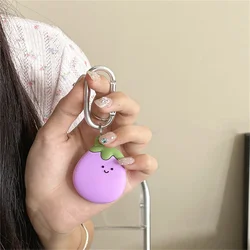 For Apple Airtag Case Korea Cute Vegetable Soft Silicone TPU Anti-lost Keychain Cover For Airtags Protective Sleeve Accessories