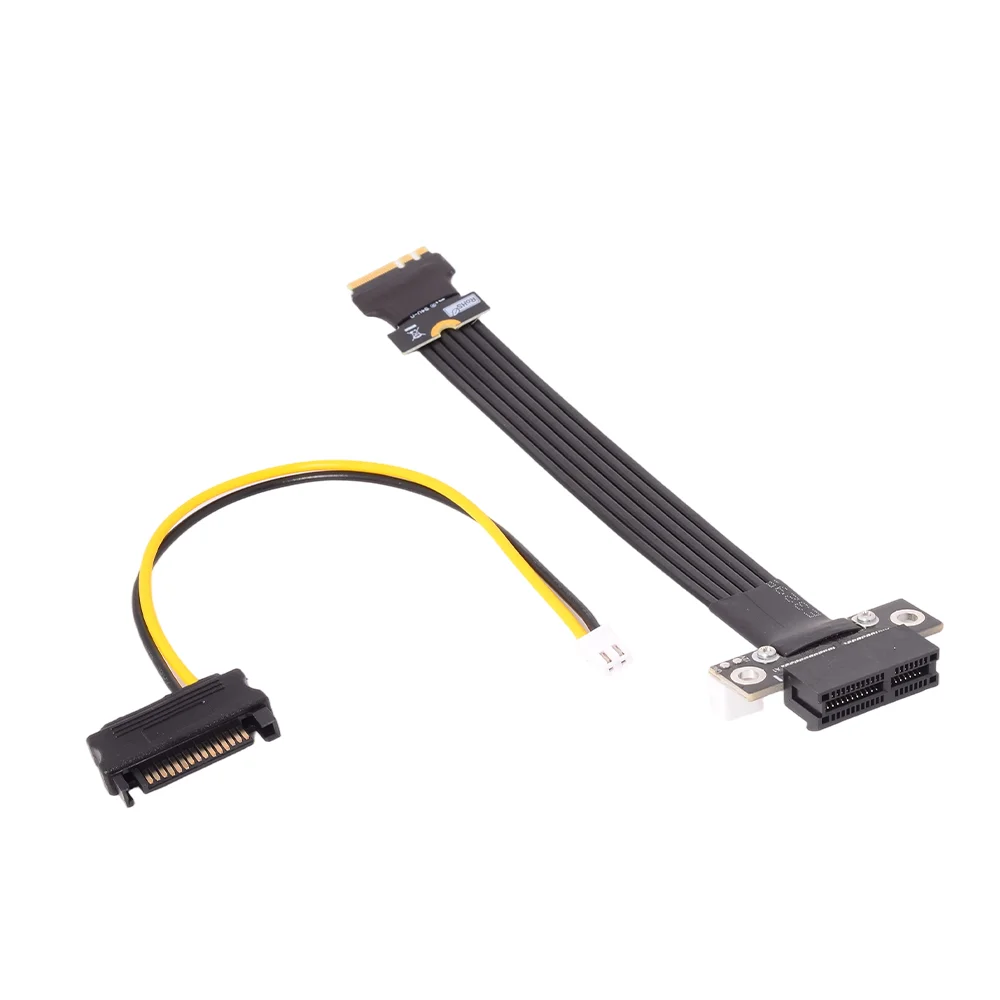 ADT-Link M.2 Key A.E WiFi NGFF Riser to PCI-E 4.0 1X 4X 8X 16X Card Extension Adapter 270° 180°Gen4 AE Key A E Extension Cable