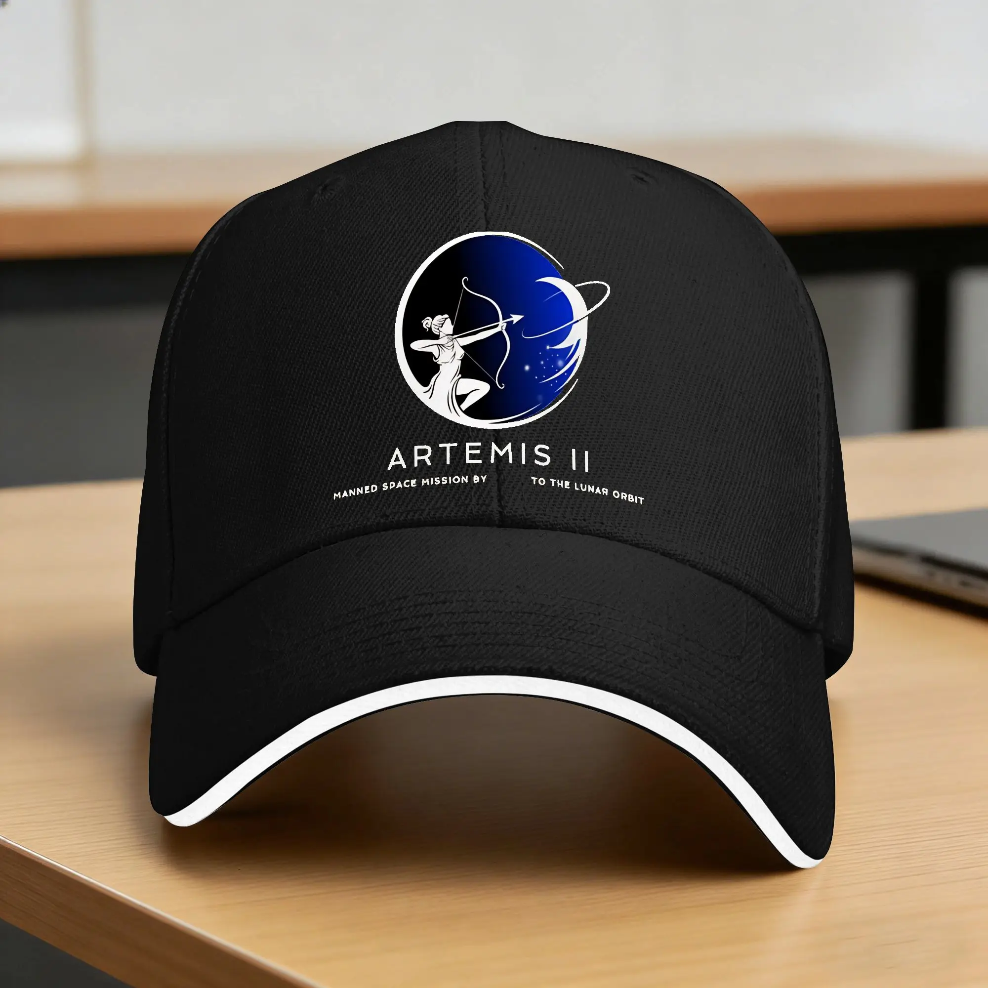 Artemis II  Manned Mission Moon Goddess Celestial Baseball Cap   Trucker Hat Unisex-Teens Street Style Print Snapback Cap