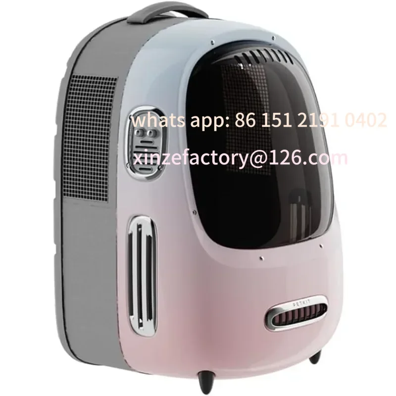 

Customizable PETKIT Cat Backpack Carrier with Inbuilt Fan & Light, Airline-Approved Pet Backpack Bubble for KittyDog, Detachable