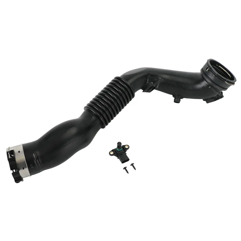 13717604033 Car Intake Hose Intercooler to Throttle Housing with Valve for-BMW F20 F21 F30 F34 F33 X3 F35 X4