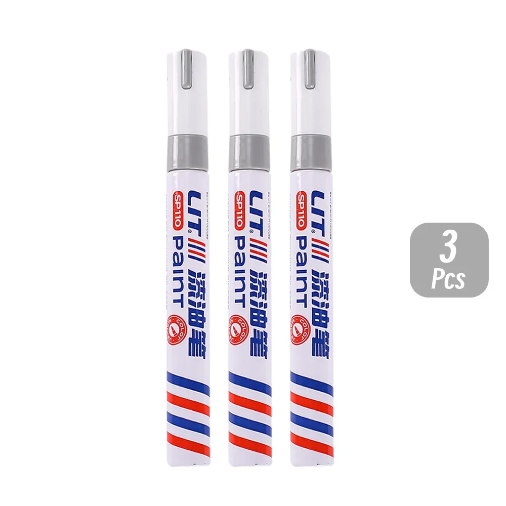 3mm 10 p Kleurrijke 8 Kleuren Permanente Verf Marker Waterdichte Witte Markers band loopvlak rubber stof Verf metalen Verf Marker Pennen