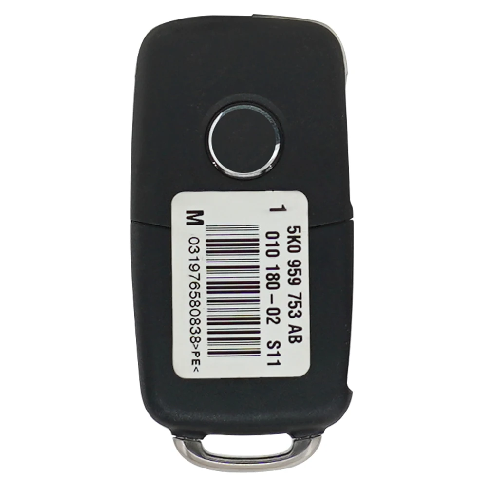 XNRKEY OEM Flip Remote Car Key ID48 433Mhz for VW Volkswagen Beetle Caddy Eos Golf Jetta Polo Scirocco Tiguan Touran 5K0837202AD